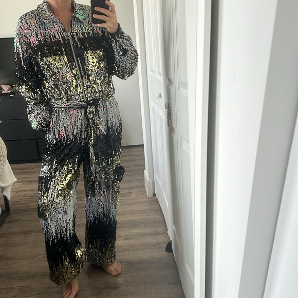 Nasty Gal ombré sequin jumpsuit - Picture 4 of 9